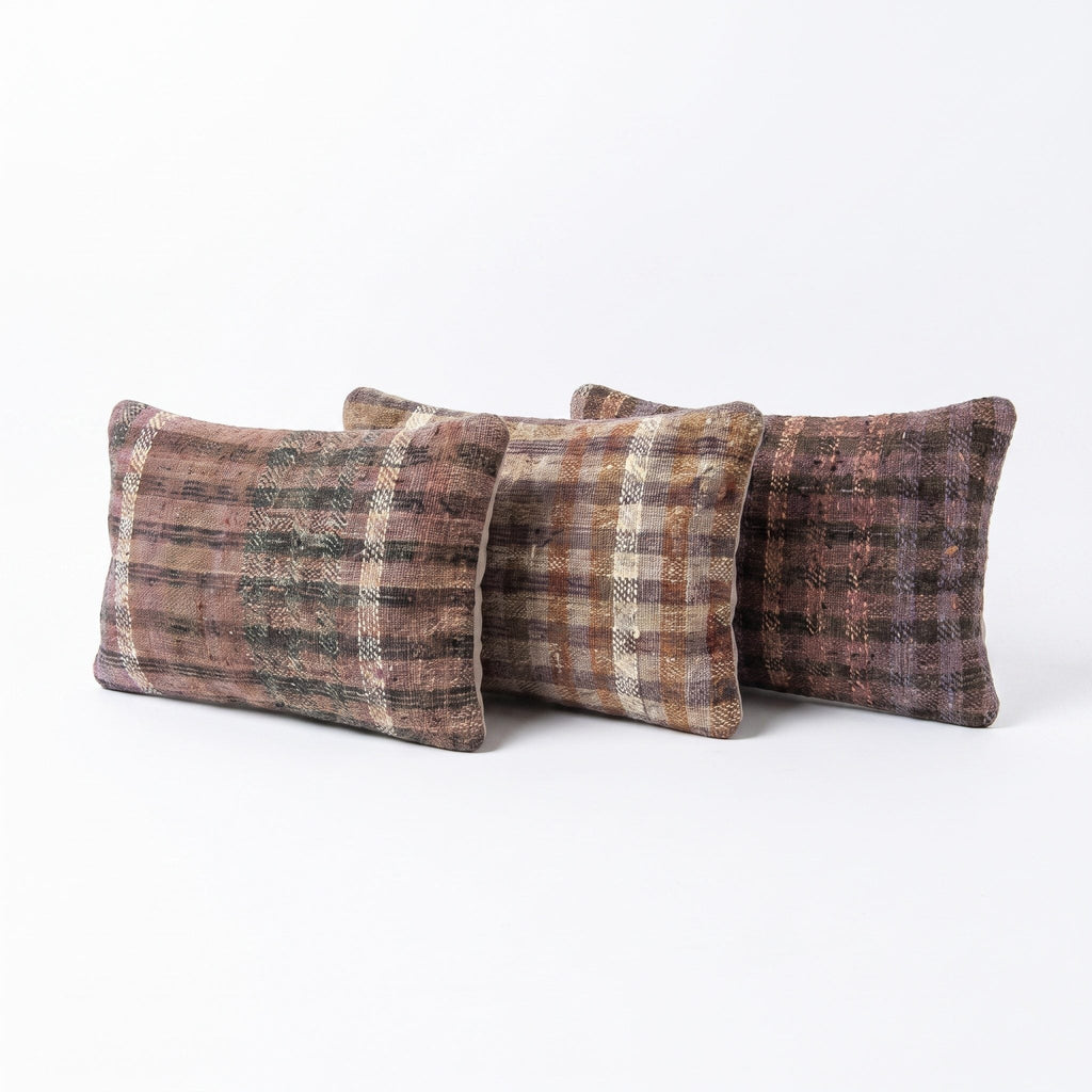 Türk Kilim Kırlent Kılıfı 3'li Set 40 x 60 cm