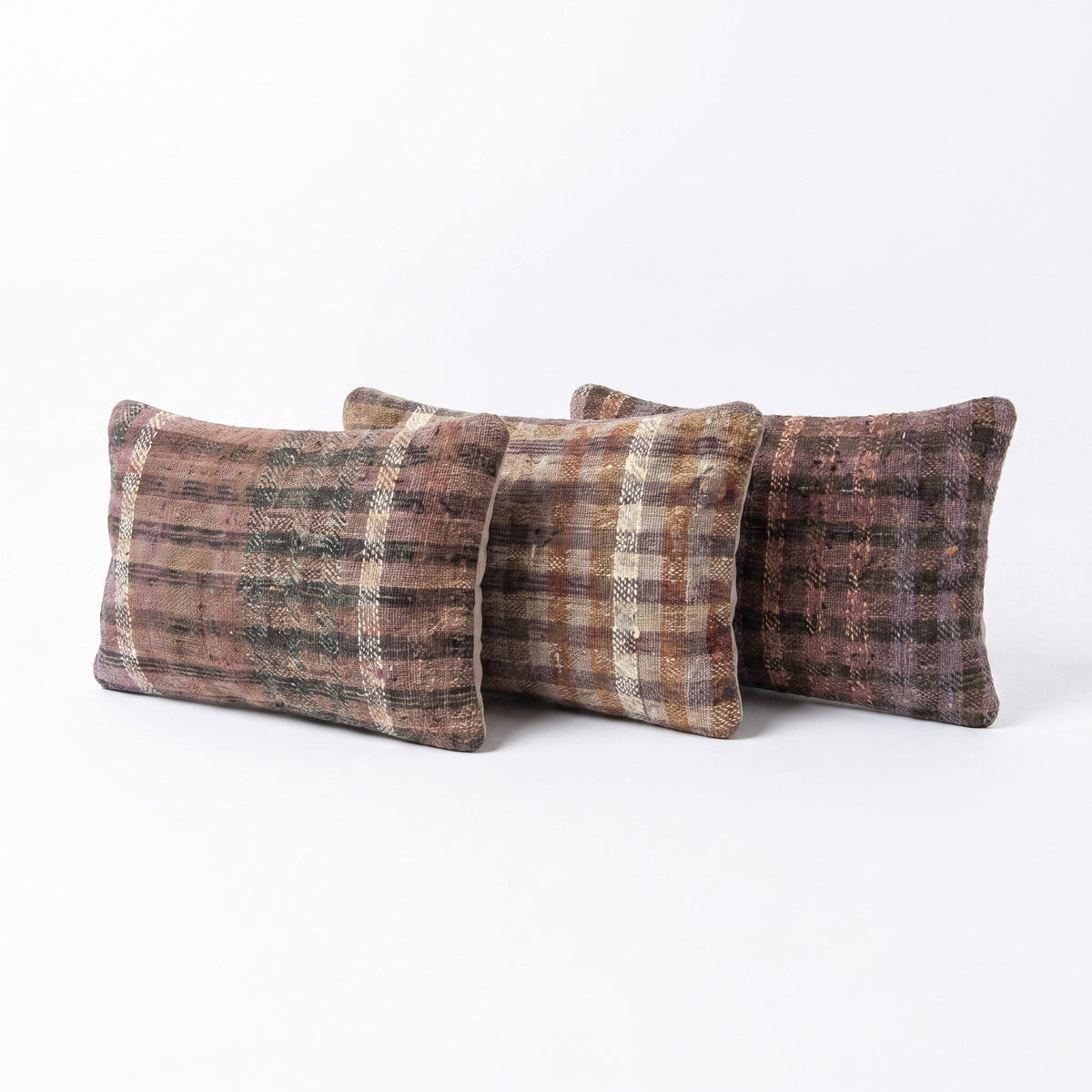 Türk Kilim Kırlent Kılıfı 3'li Set 40 x 60 cm
