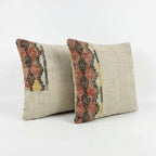 Türk Kilim Kırlent Kılıfı 2'li Set 60 x 60 cm
