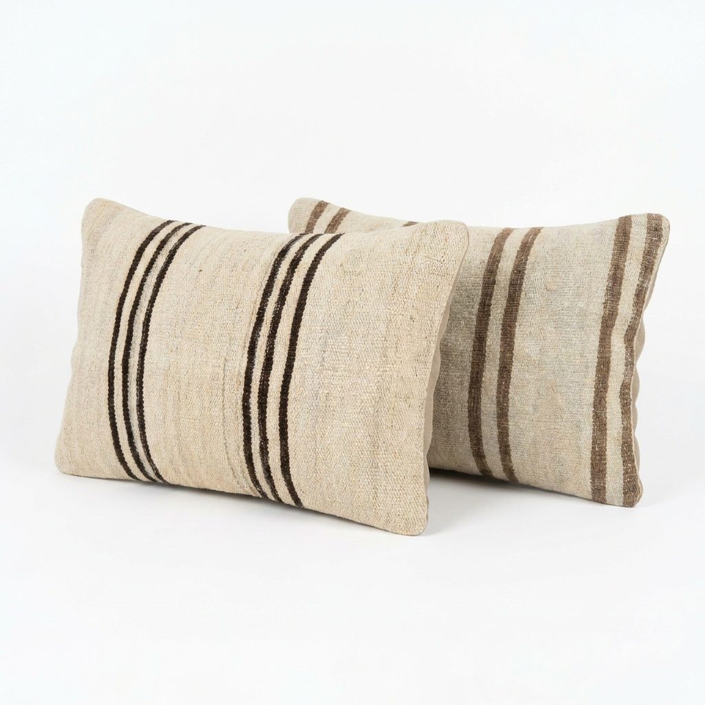 Türk Kilim Kırlent Kılıfı 2'li Set 40 x 60 cm