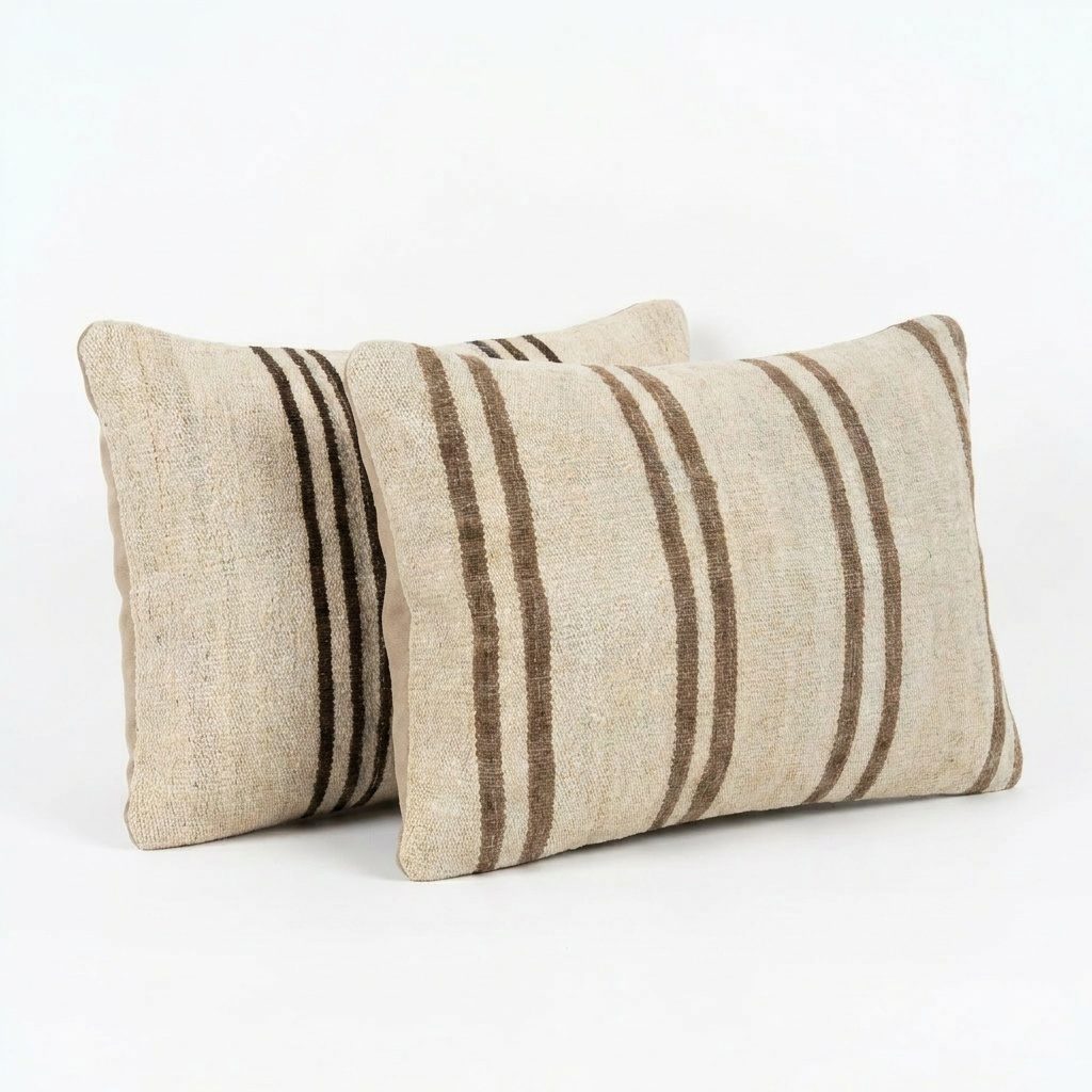 Türk Kilim Kırlent Kılıfı 2'li Set 40 x 60 cm