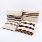 Türk Kilim Kırlent Kılıfı 4'li Set 41 x 61 cm