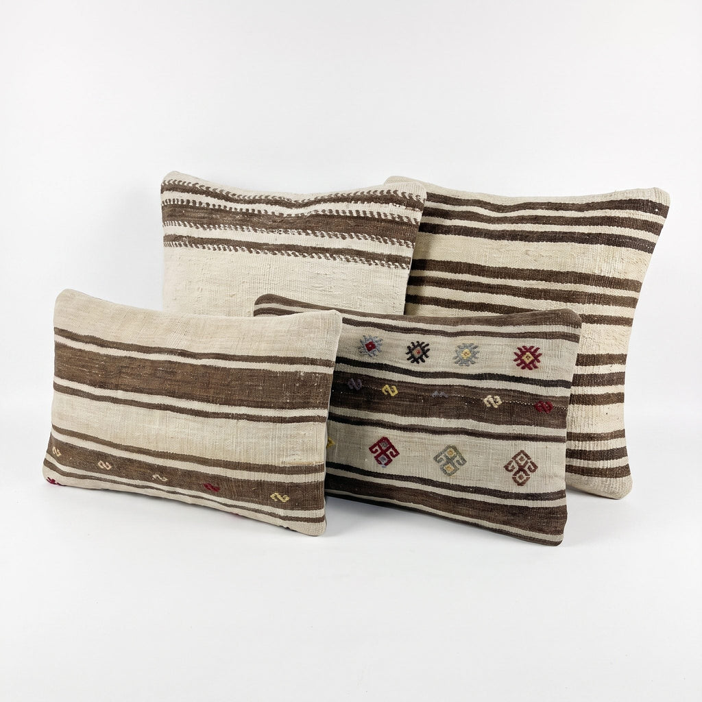 Türk Kilim Kırlent Kılıfı 4'li Set 51 x 51 cm