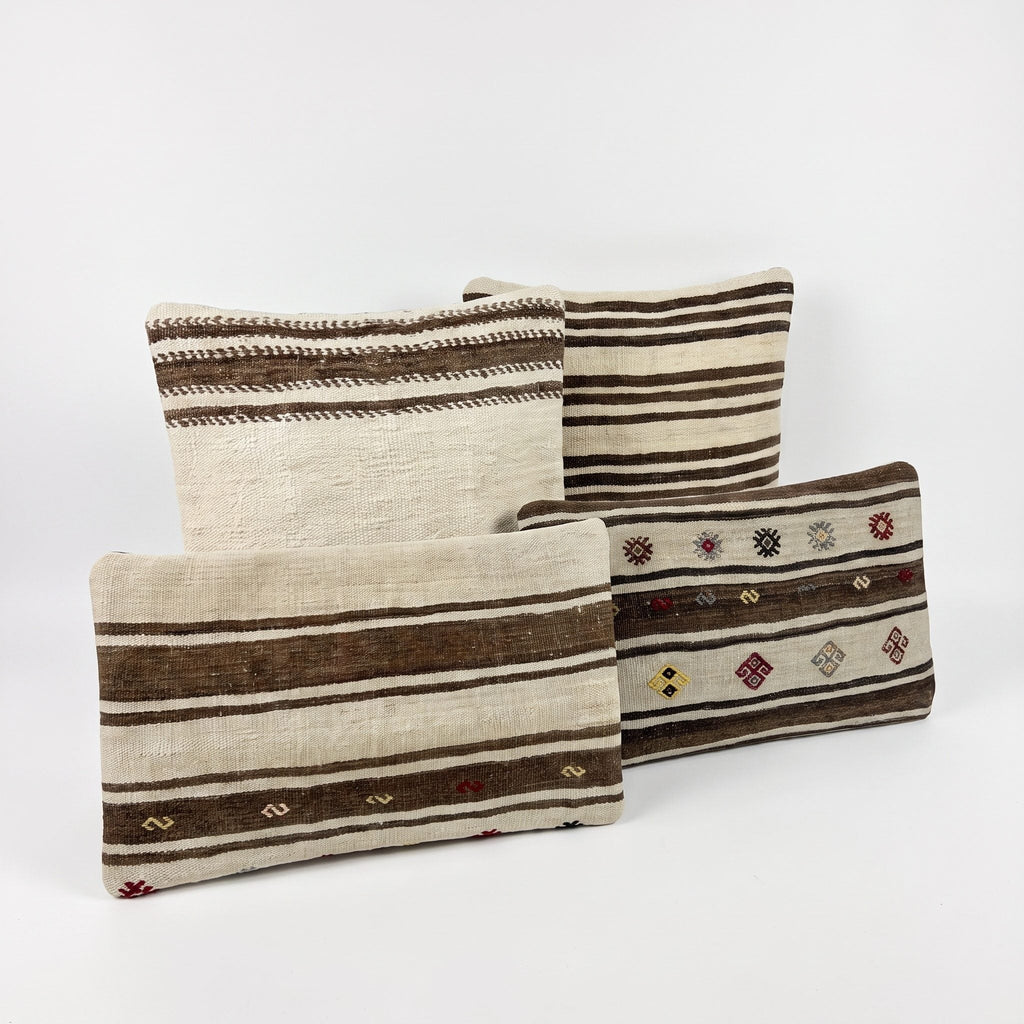 Türk Kilim Kırlent Kılıfı 4'li Set 51 x 51 cm