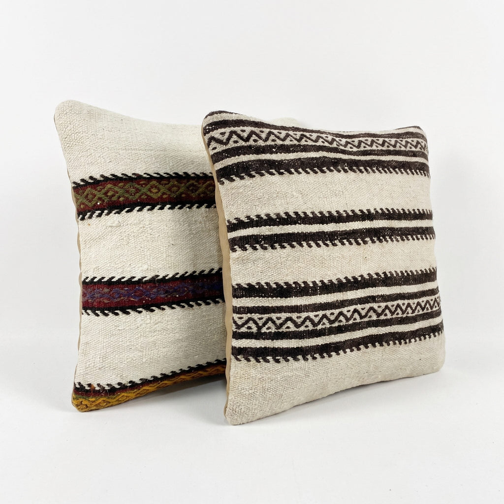 Türk Kilim Kırlent Kılıfı 2'li Set 50 x 50 cm