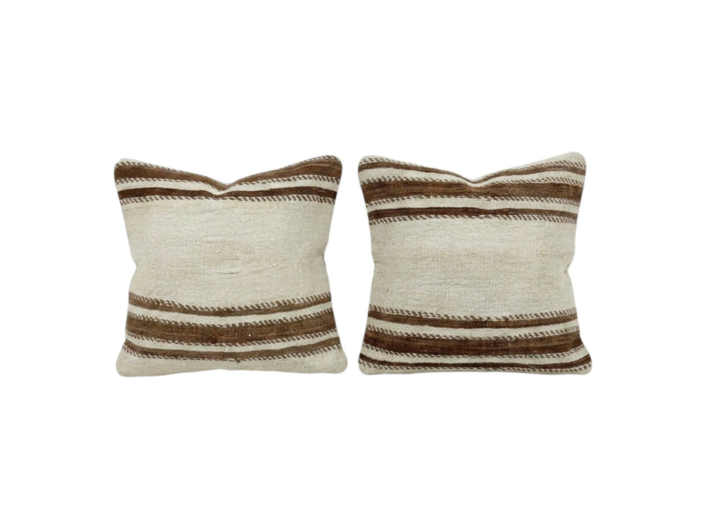 Türk Kilim Kırlent Kılıfı 2'li Set 50 x 50 cm