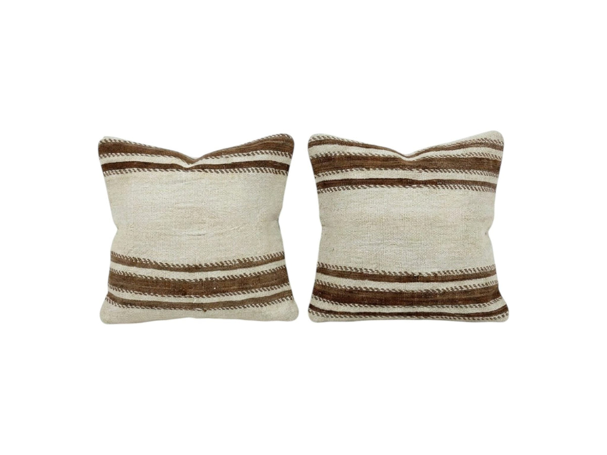 Türk Kilim Kırlent Kılıfı 2'li Set 50 x 50 cm