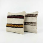Türk Kilim Kırlent Kılıfı 2'li Set 40 x 40 cm