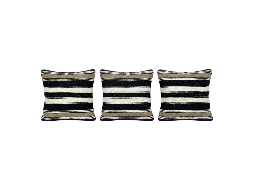 Türk Kilim Kırlent Kılıfı 3'li Set 40 x 40 cm