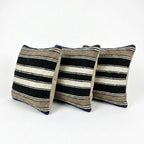 Türk Kilim Kırlent Kılıfı 3'li Set 40 x 40 cm
