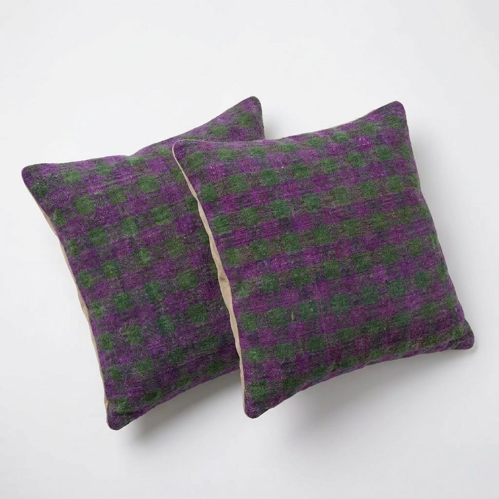 Türk Kilim Kırlent Kılıfı 2'li Set 40 x 40 cm