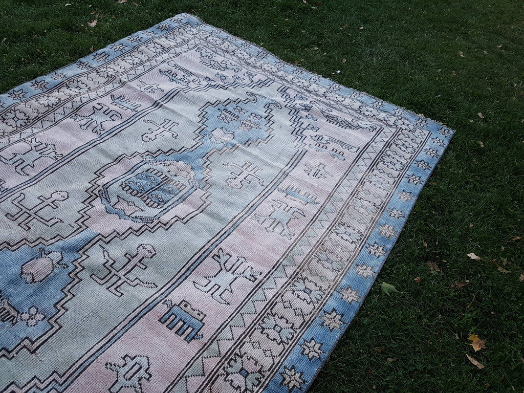 Vintage Uşak Halı 196 x 296 cm