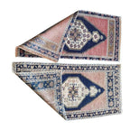 Vintage Türk Yastık Halı 2'li Set 48 x 103 cm