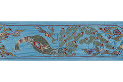 Tavus Kuşu Desenli Suzani Duvar Örtüsü 53 x 187 cm