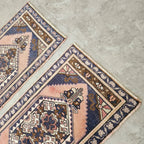 Vintage Türk Yastık Halı 2'li Set 58 x 108 cm