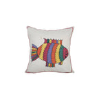 Balık Desenli Suzani Kırlent Kılıfı 46 x 47 cm