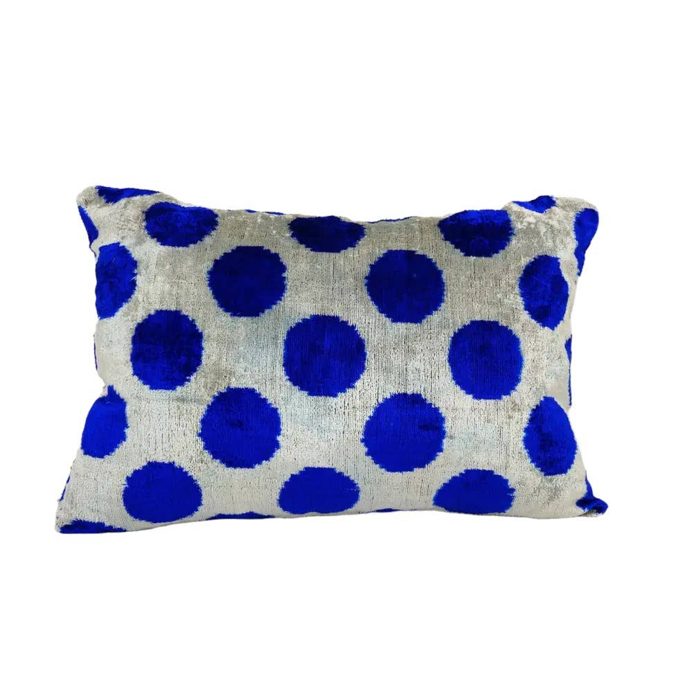 İpek Ikat Kadife Kırlent Kılıfı 40 x 55 cm