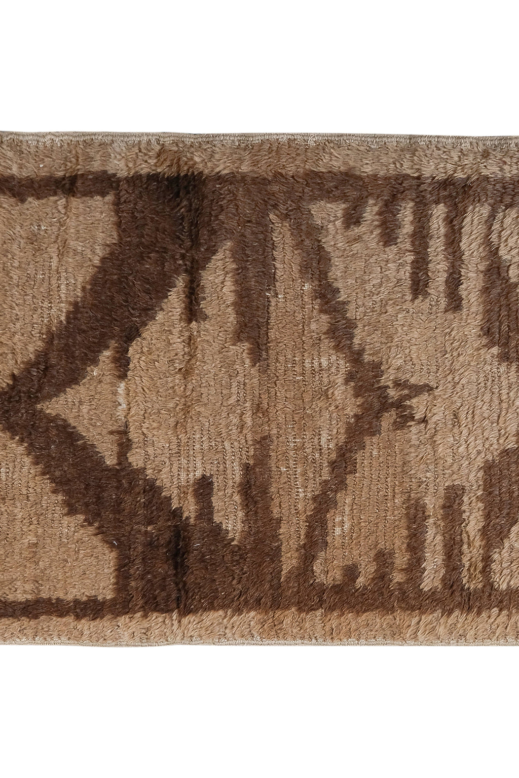 Vintage Türk Damalı Tulu Halı 72 x 142 cm