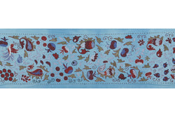El İşlemesi Suzani Duvar Örtüsü 53 x 190 cm