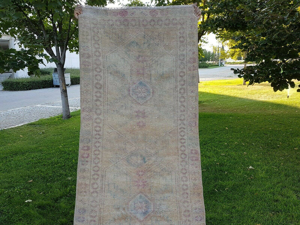 Vintage Herki Halı Yolluk 87 x 370 cm