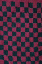 Vintage Türk Damalı Tulu Halı 144 x 190 cm