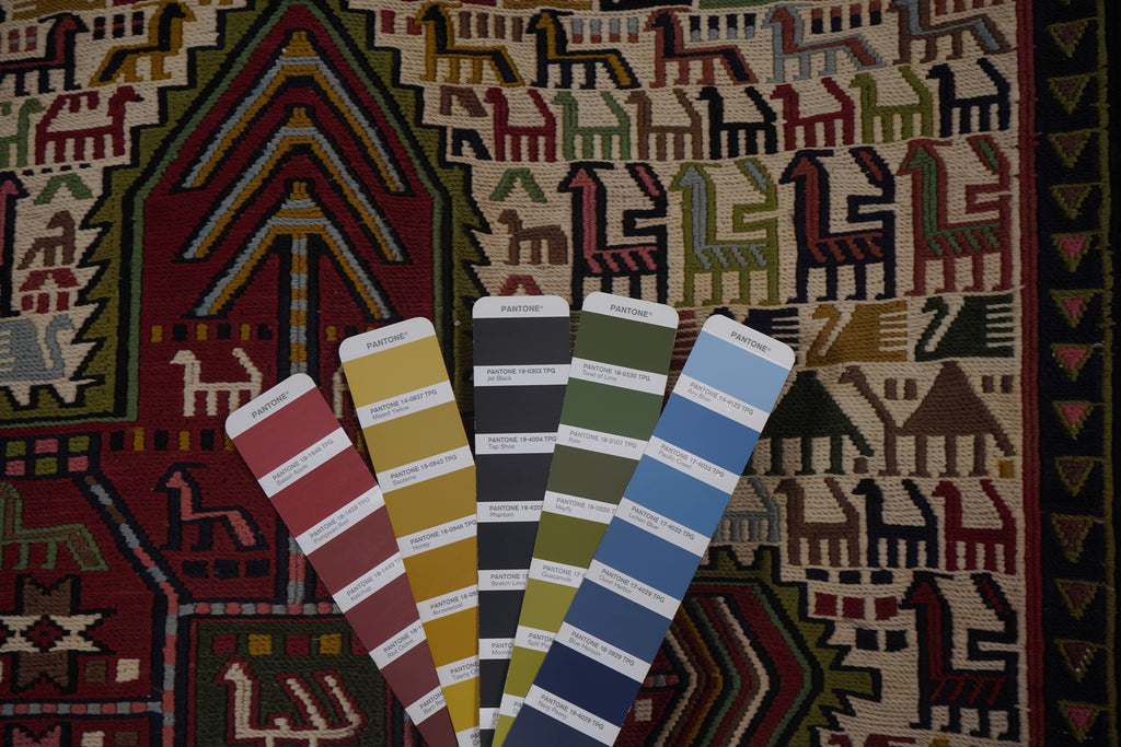 Vintage Hayvan Desenli Sumak Kilim Yolluk 104 x 285 cm