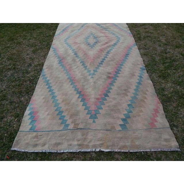 Vintage Kilim Yolluk 144 x 337 cm