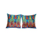 İpek Ikat Kadife Kırlent Kılıfı 51 x 51 cm