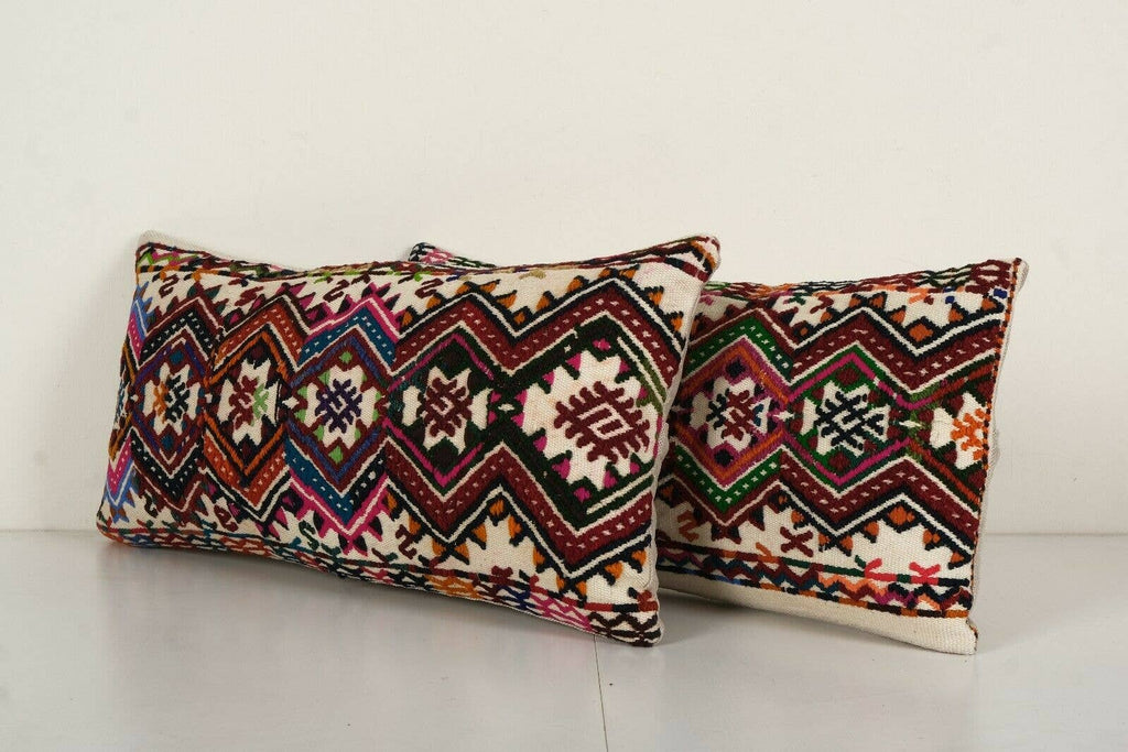 Kilim Kırlent Kılıfı 2'li Set 30 x 60 cm