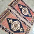 Vintage Uşak Yastık Halı 2'li Set 57 x 100 cm
