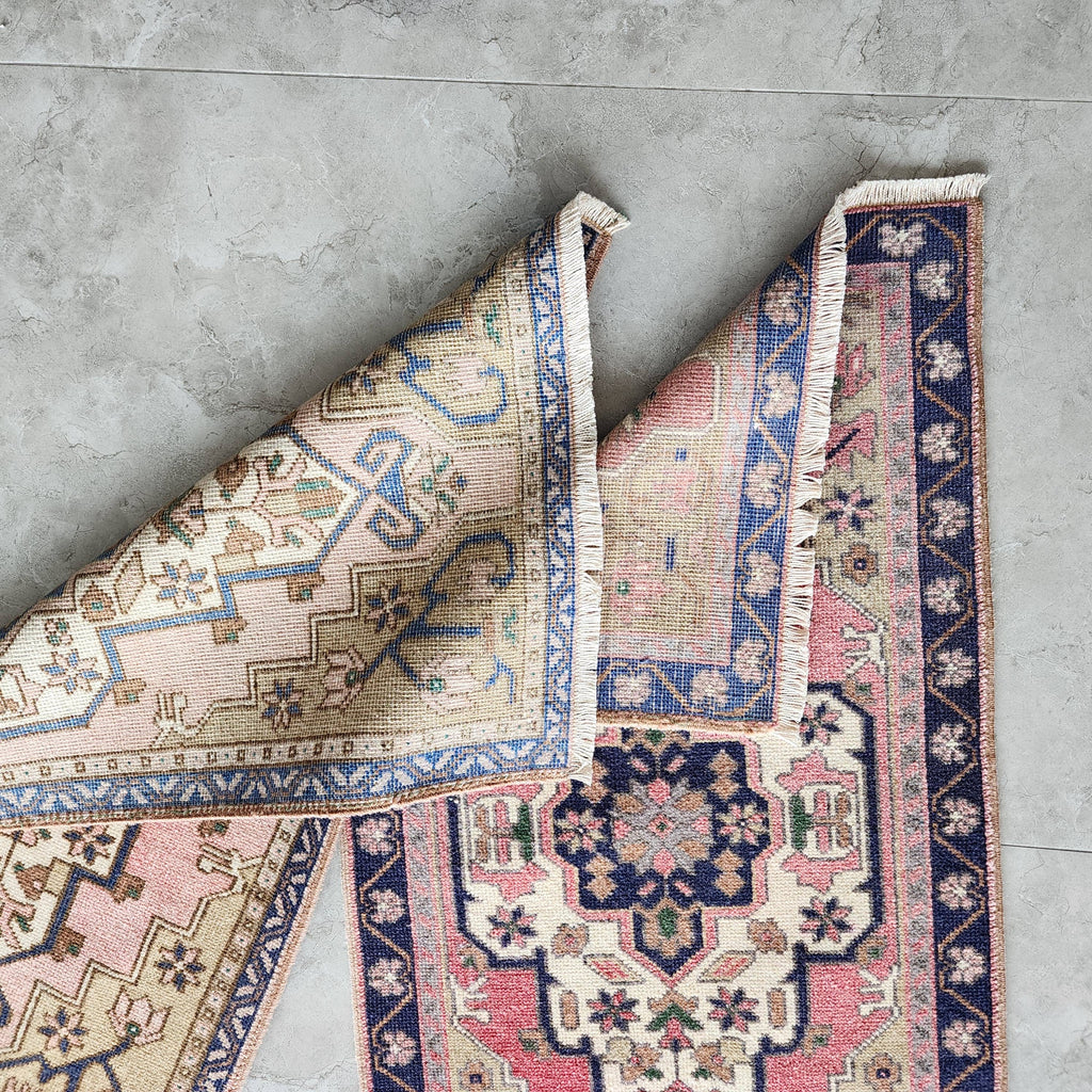 Vintage Uşak Yastık Halı 2'li Set 55 x 102 cm