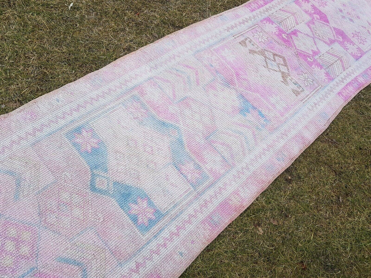 Vintage Kürt Halı Yolluk 84 x 403 cm