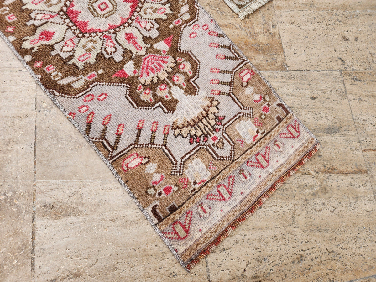 Vintage Türk Yastık Halı 2'li Set 51 x 66 cm