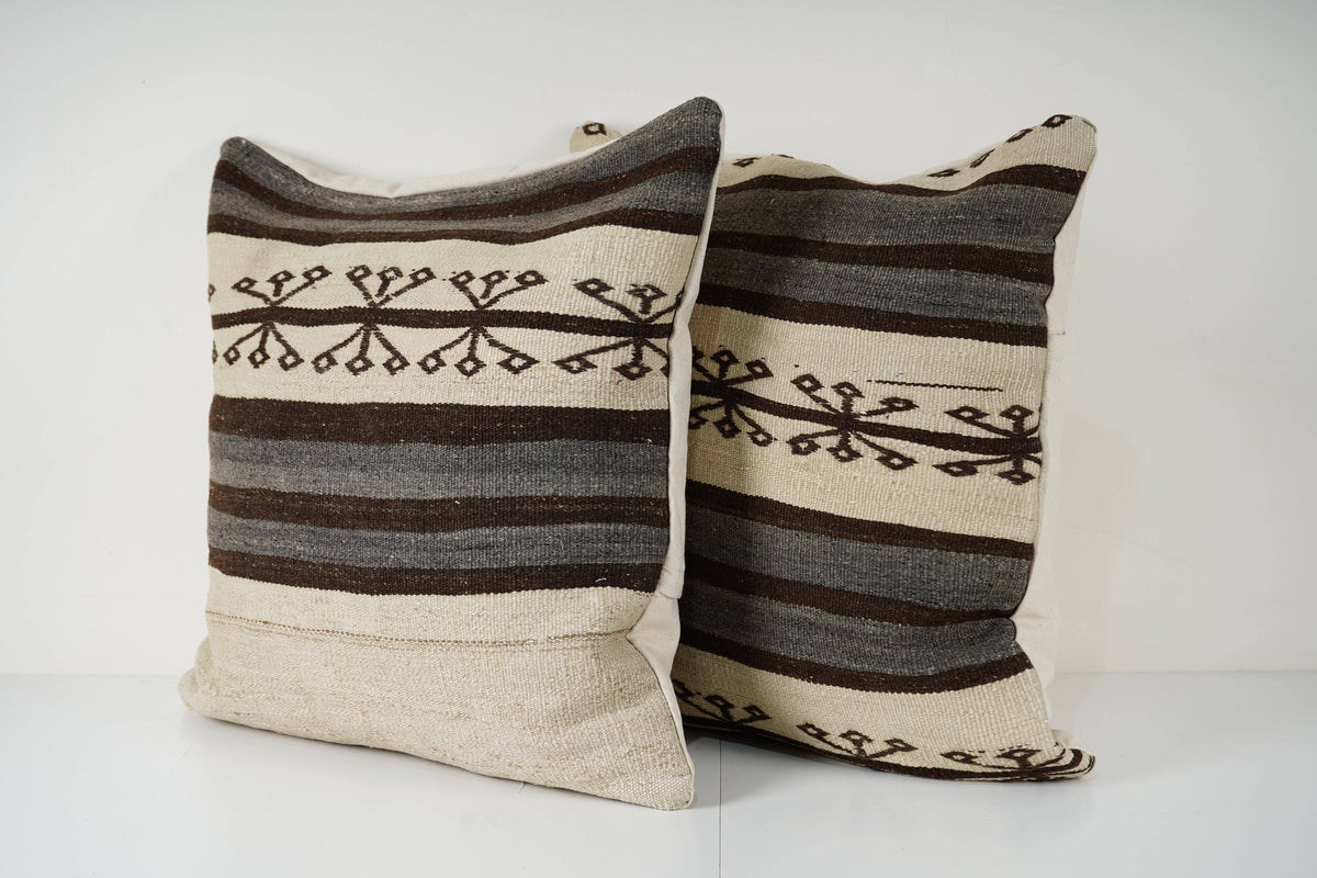 Kilim Kırlent Kılıfı 2'li Set 60 x 60 cm