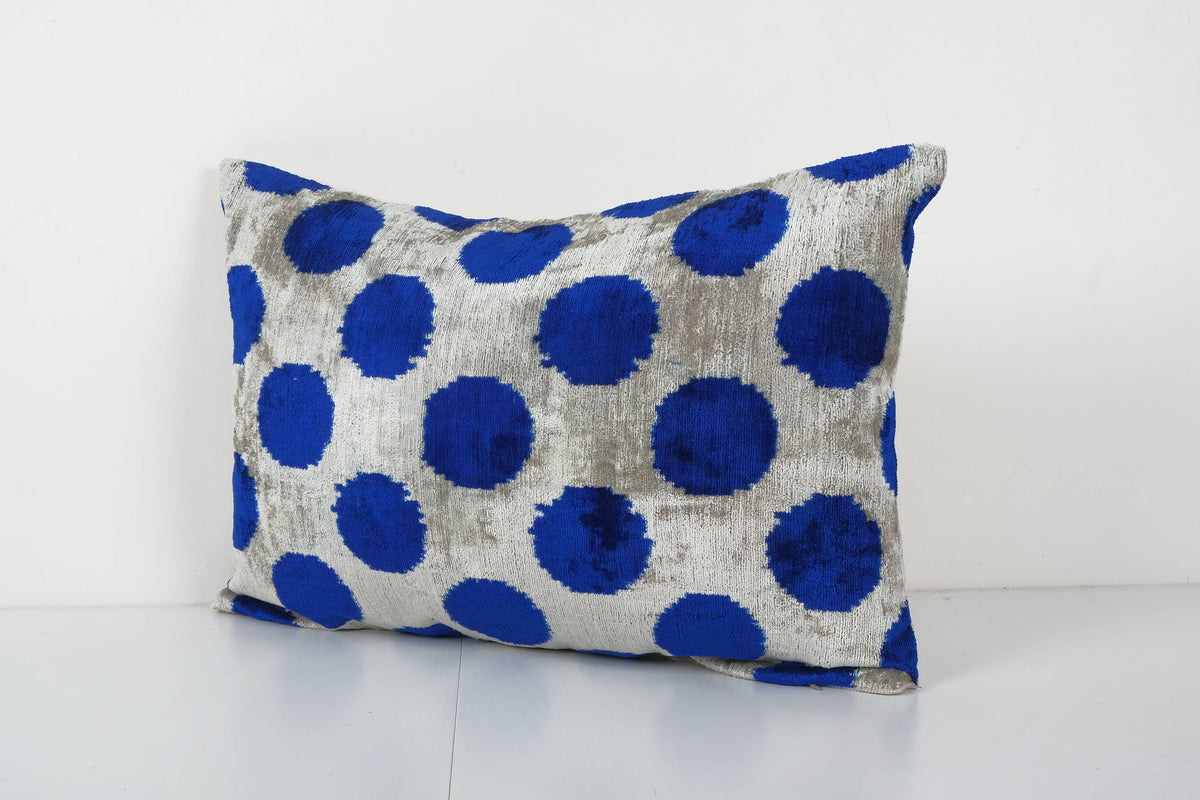 İpek Ikat Kadife Kırlent Kılıfı 2'li Set 40 x 60 cm