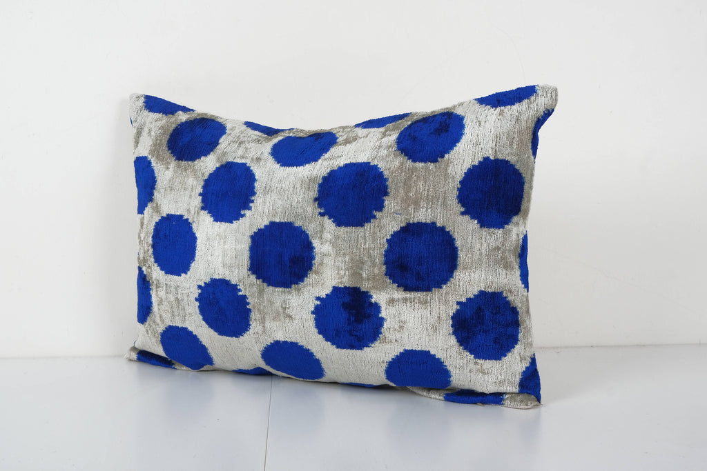 İpek Ikat Kadife Kırlent Kılıfı 40 x 60 cm