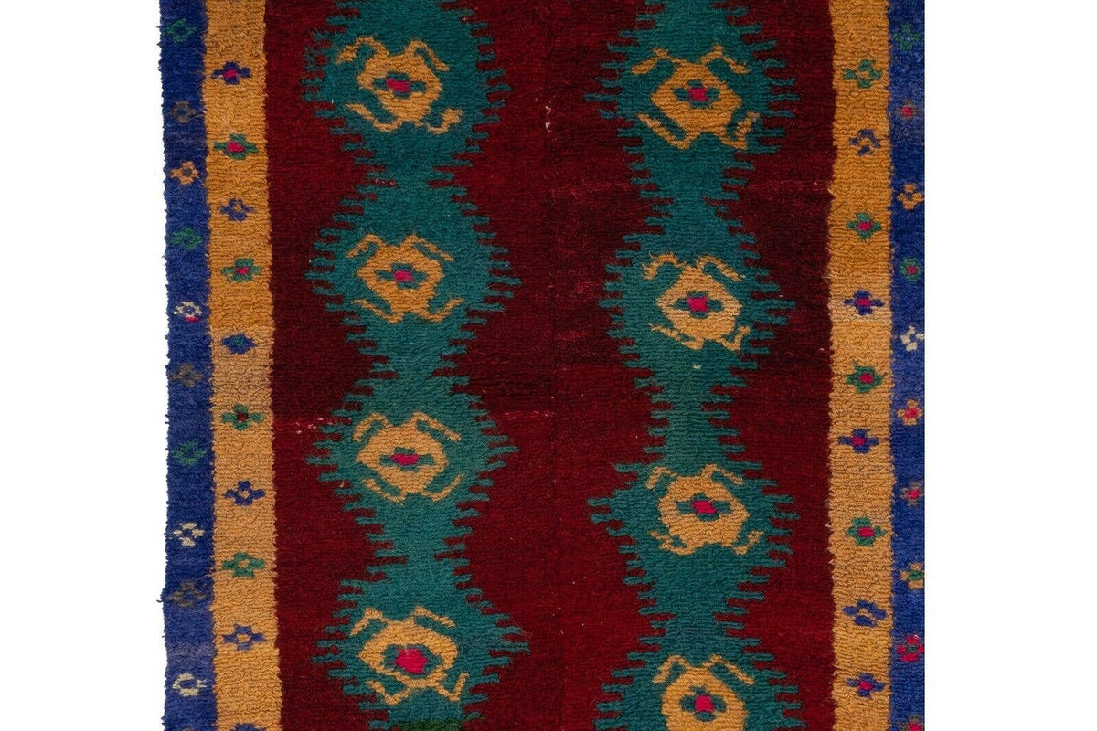 Vintage Türk Tulu Halı 110 x 132 cm