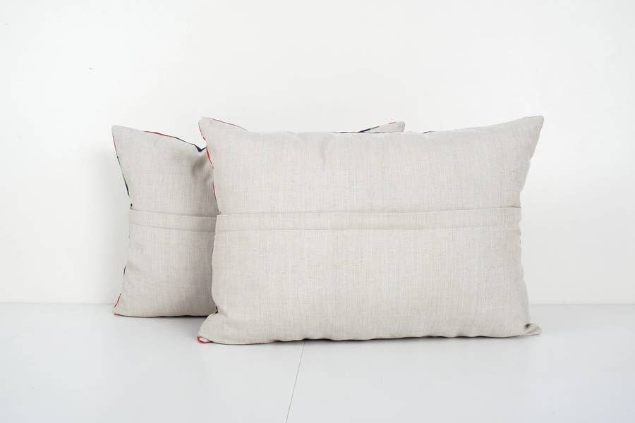 Özbek Baskılı Kırlent Kılıfı 2'li Set 40 x 55 cm