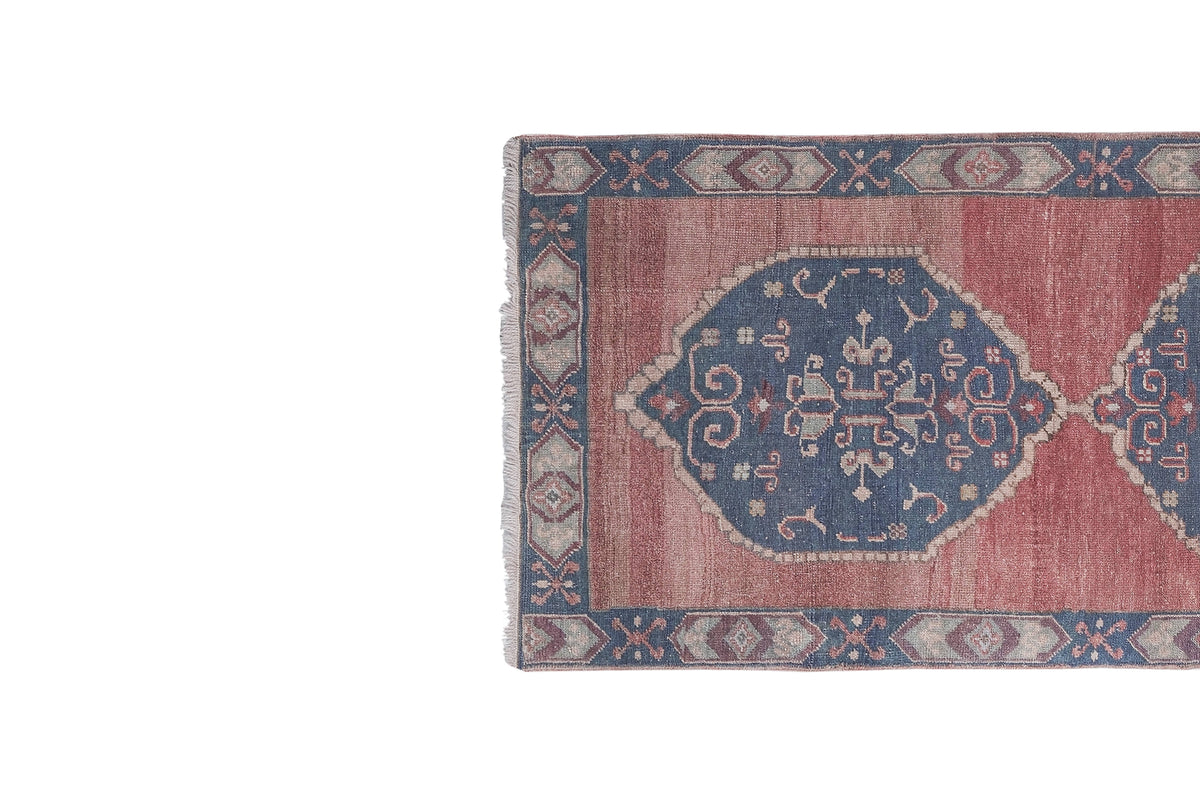 Vintage Türk Halı Yolluk 101 x 262 cm