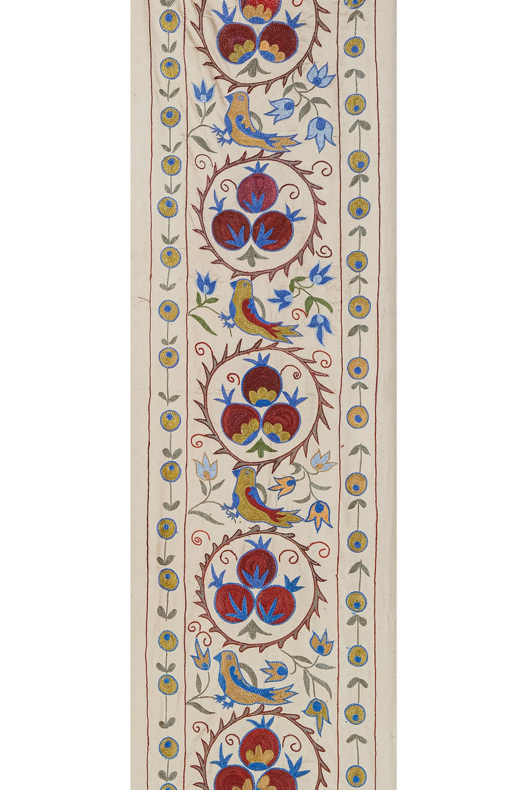 Kuş Desenli Suzani Yolluk 54 x 187 cm