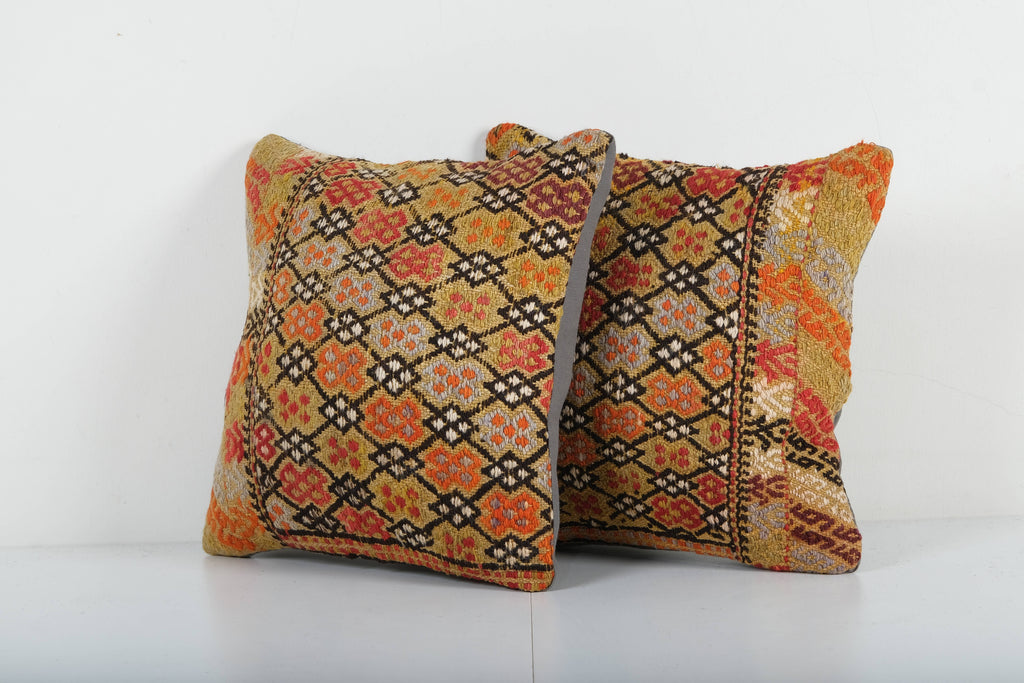 Kilim Kırlent Kılıfı 2'li Set 40 x 40 cm