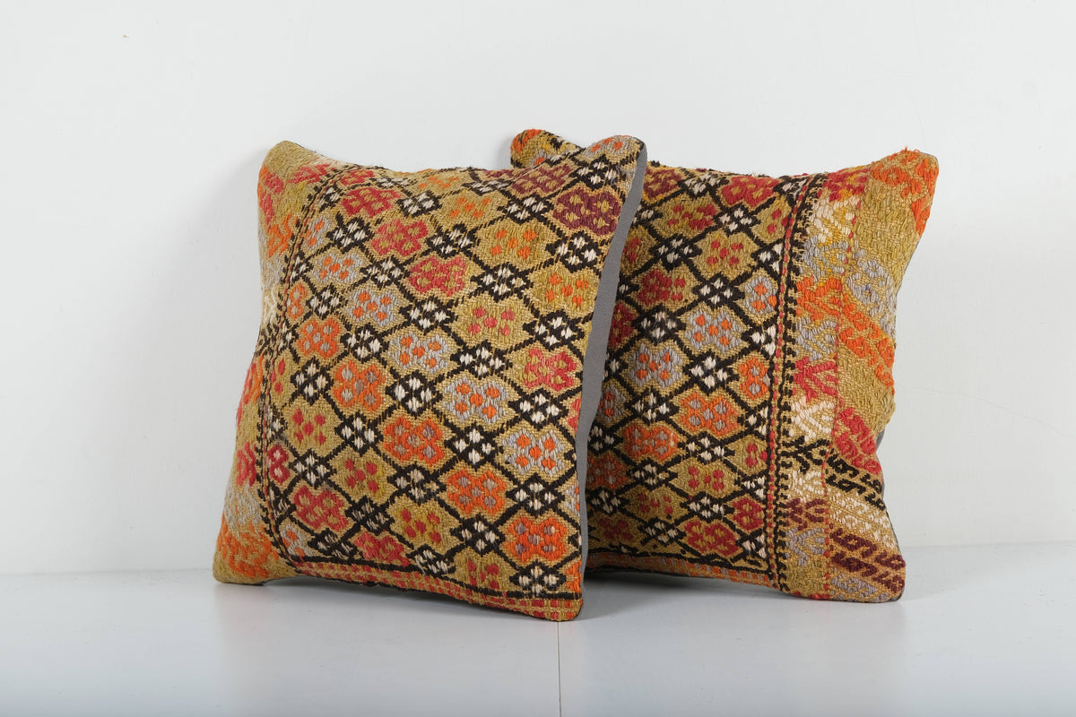 Kilim Kırlent Kılıfı 2'li Set 40 x 40 cm