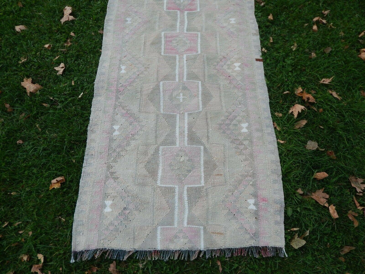 Vintage Herki Kilim Yolluk 88 x 292 cm