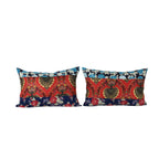 Özbek Baskılı Kırlent Kılıfı 2'li Set 37 x 55 cm