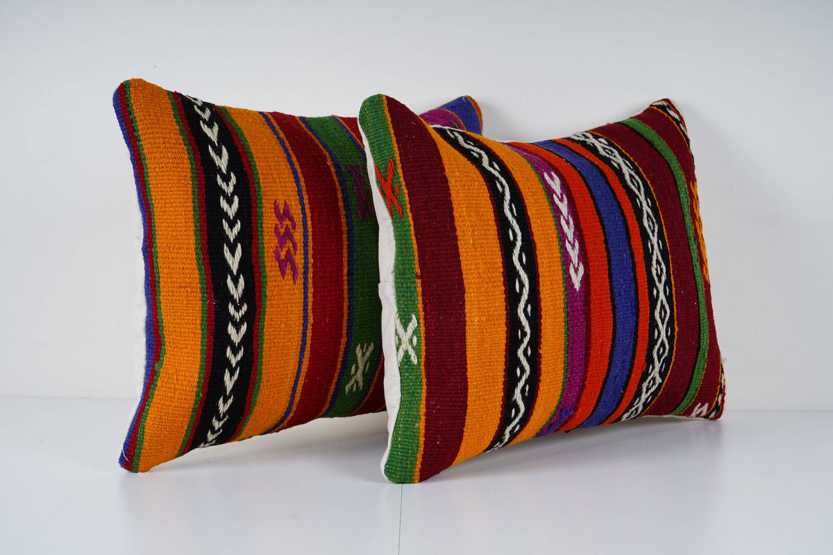 Kilim Kırlent Kılıfı 2'li Set 45 x 60 cm