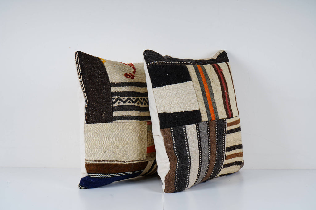 Patchwork Kırlent Kılıfı 2'li Set 50 x 50 cm
