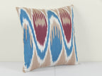 İpek Ikat Kadife Kırlent Kılıfı 32 x 32 cm