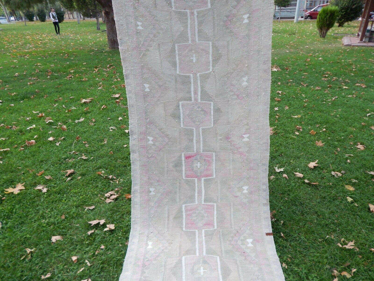 Vintage Herki Kilim Yolluk 88 x 292 cm