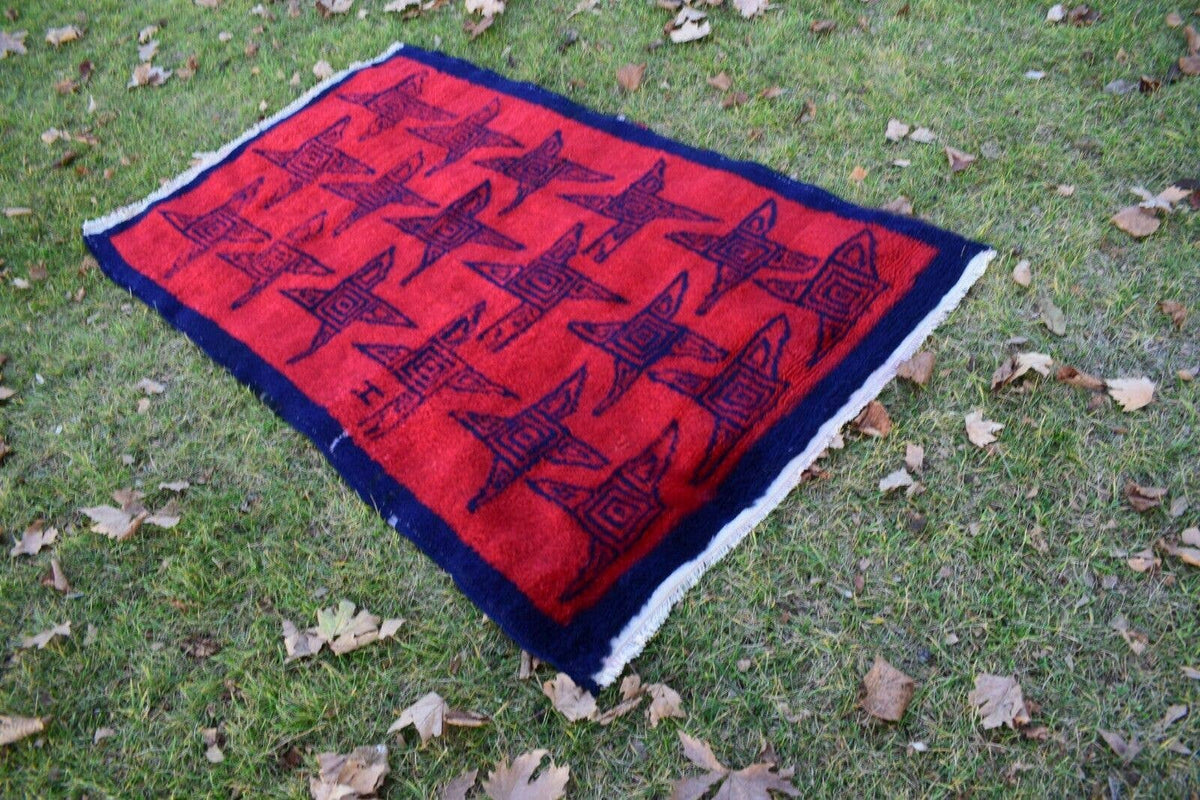 Vintage Türk Tulu Halı 114 x 182 cm