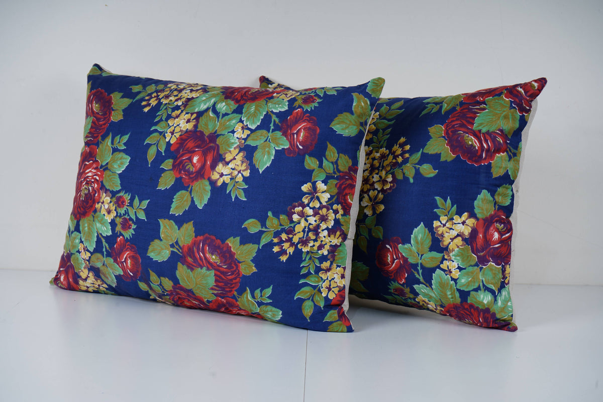 Özbek Baskılı Kırlent Kılıfı 2'li Set 42 x 58 cm